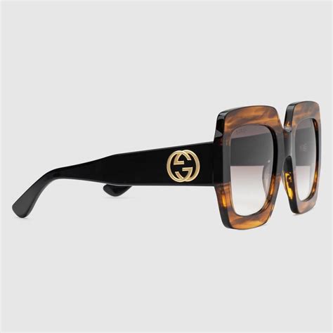 occhiali gucci quadrati in materiale plastico donna 2017|Gucci eyeglasses women's 2020.